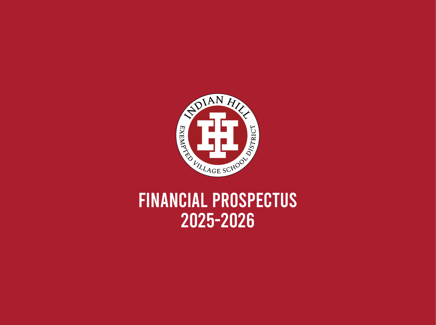 2025-2026 Financial Prospectus Cover