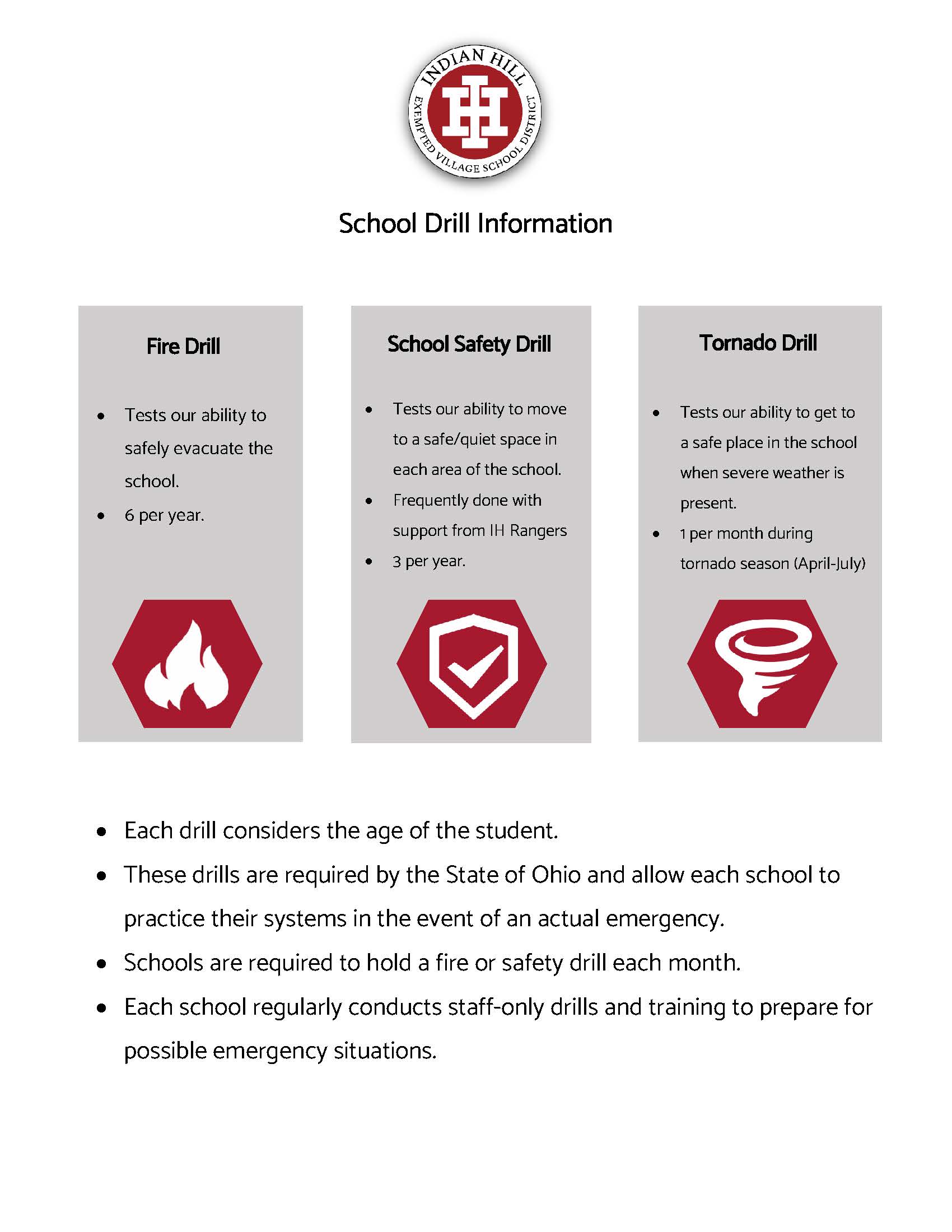 Indian Hill School District safety