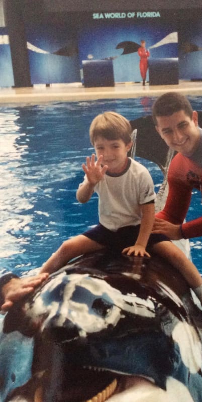 Alex Fries as a child