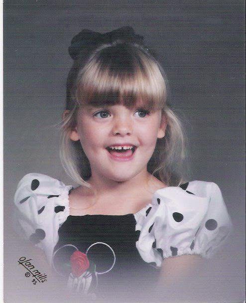 Heather Robbins as a child