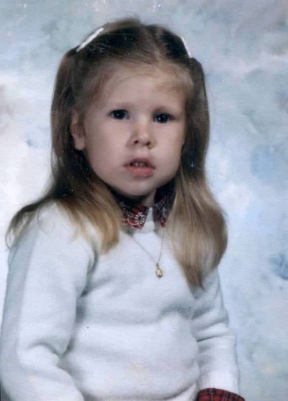 Kristi Booth as a child
