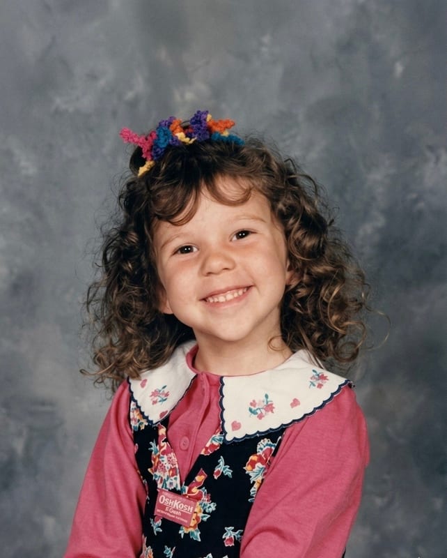 Lauren Gentene as a child